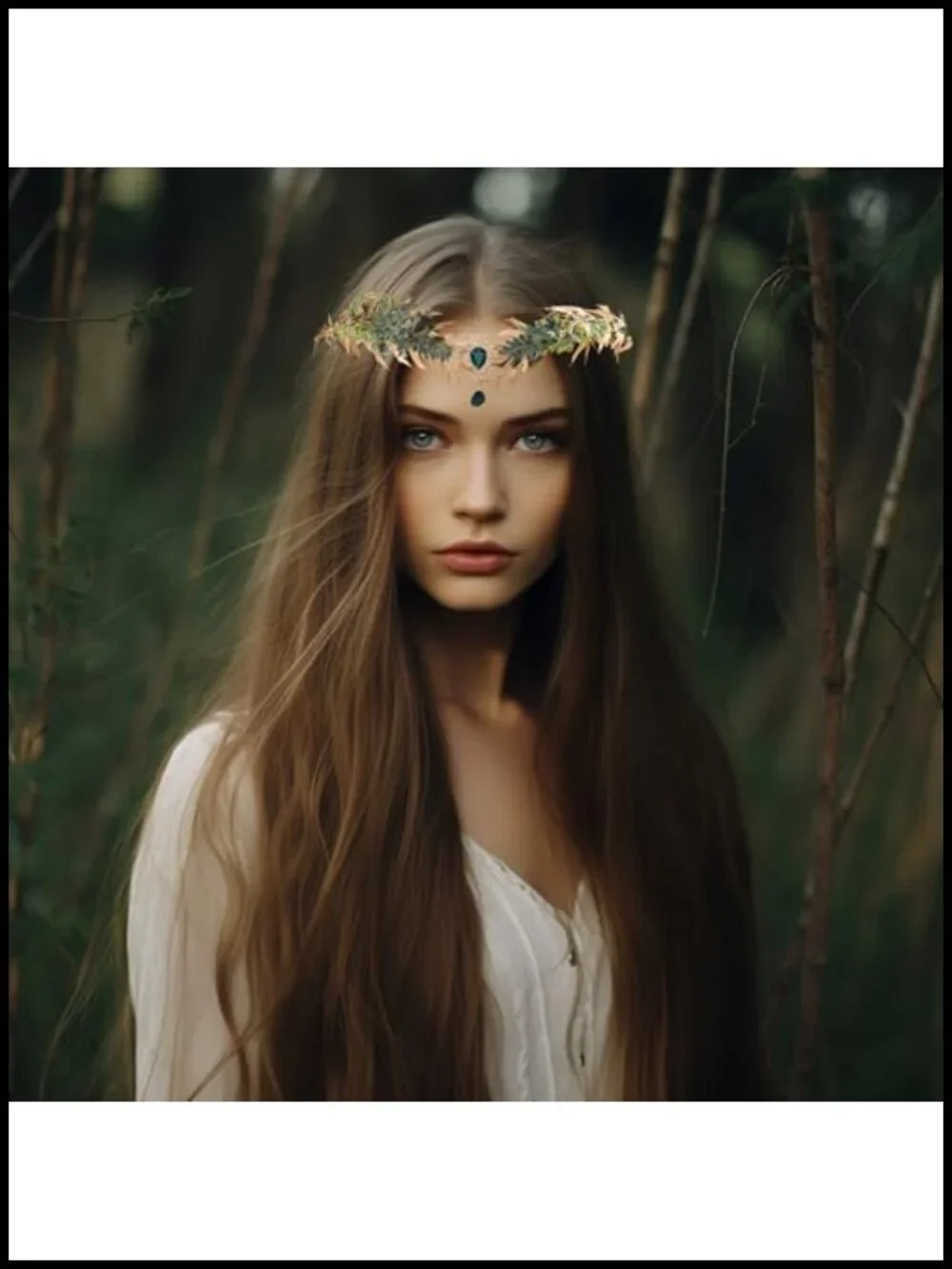 Handmade Flower Crown Headband Fairy Woodland Bridal Hair Accessory